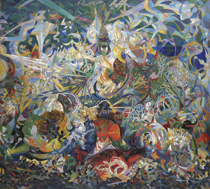 Joseph Stella, Battle of Lights, Coney Island, Mardi Gras, 1913–14 – oil on canvas